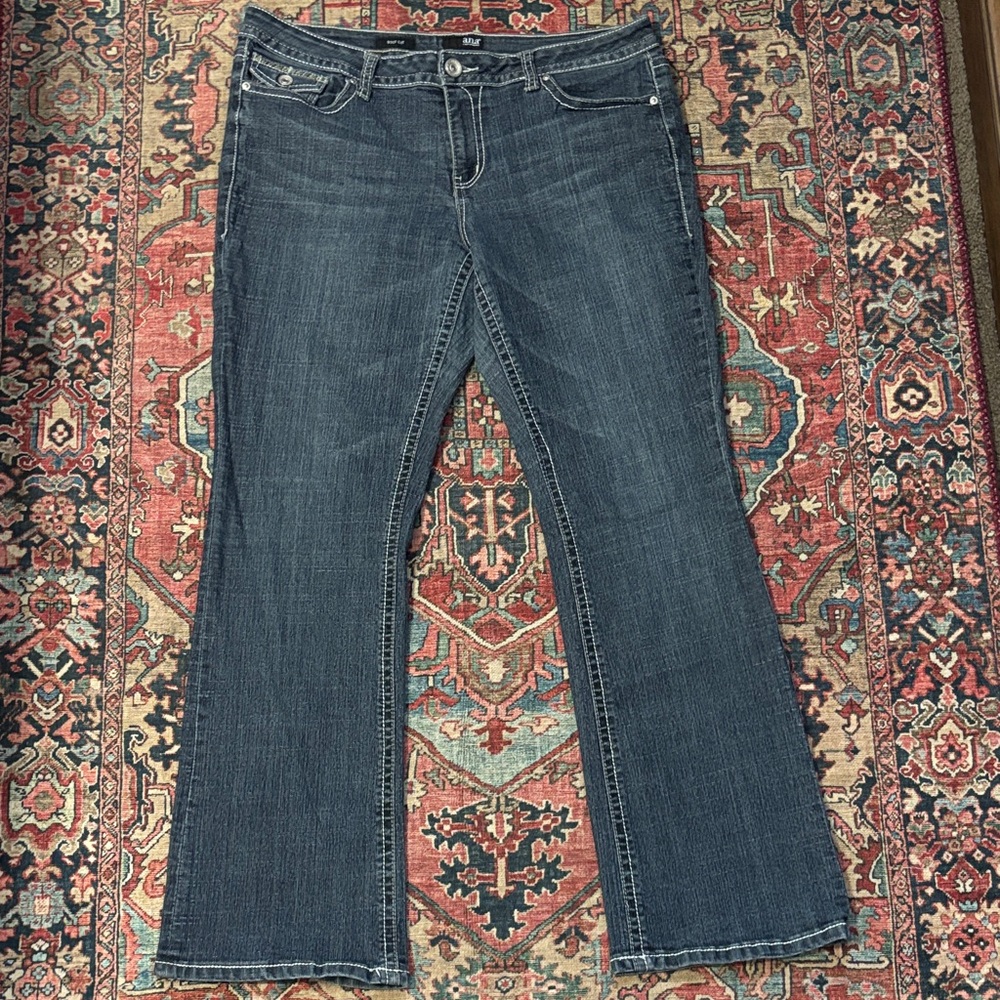 a.n.a Dark Blue Flare Women's Jeans